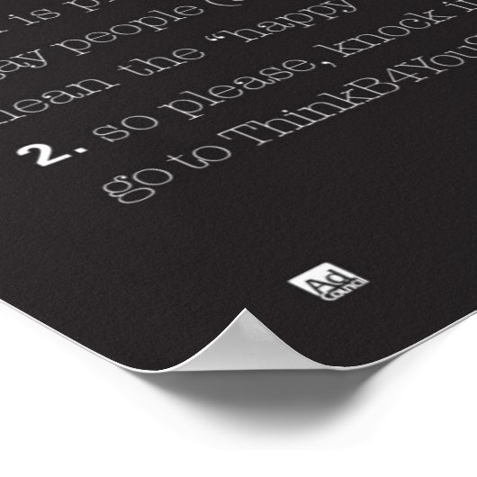 ゲイ ポスター (角)