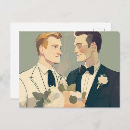 ゲイ ポストカード (正面/裏面)