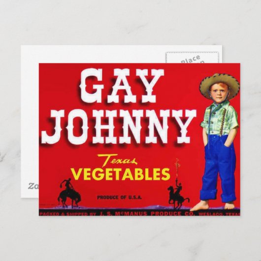 ゲイ ポストカード (正面/裏面)