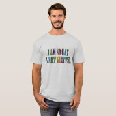 ゲイ・ユーモア 私ってゲイだからキラキラオナラしちゃう Tシャツ (正面フル)