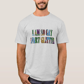 ゲイ・ユーモア 私ってゲイだからキラキラオナラしちゃう Tシャツ