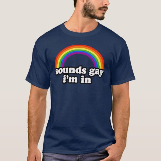 ゲイ・ユーモア Tシャツ (正面)