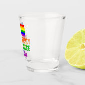 ゲイ・ライツの自由と正義が全ての虹のために ショットグラス (右)