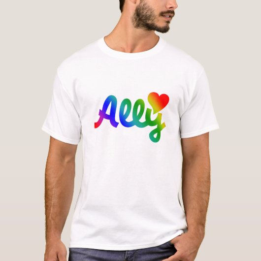 ゲイ・ライツ・アリー Tシャツ (正面)