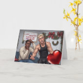 ゲイ「ラストクリスマス」おもしろいクリスマスカード！ カード (黄色い花)