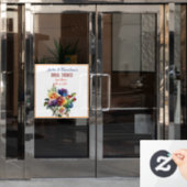 ゲイ/レズビアンレインボーバラブライダルシャワー ウィンドウサイン (オフィスドア)