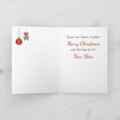 ゲイ・レズビアン用クリスマスカード カード (内部)