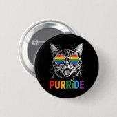 ゲイ レズビアン レインボー LGBTQ+ 支援 Pride にゃんこ 缶バッジ (正面&裏面)