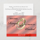 ゲイ・レズビアン 結婚式招待状 出席のご案内 出欠カード (正面/裏面)