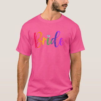 ゲイ レズビアン LGBT ウェディング パーティー 花嫁 T シャツ バチェロレッテ