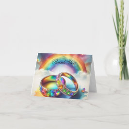 ゲイ、レズビアン、LGBTQ'結婚s Thank you notecards サンキューカード