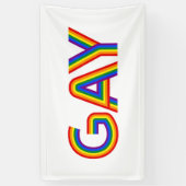 ゲイ 横断幕 (縦)