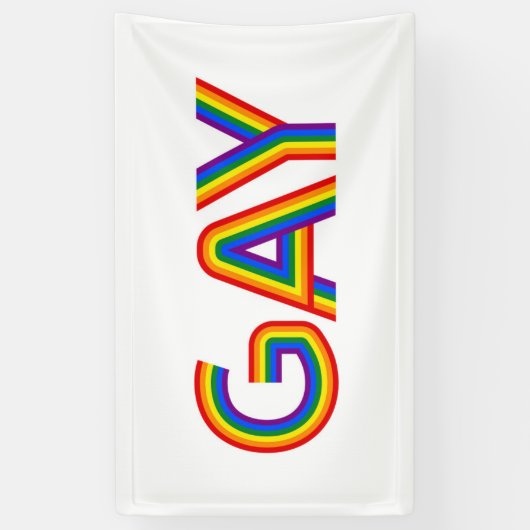 ゲイ 横断幕 (縦)