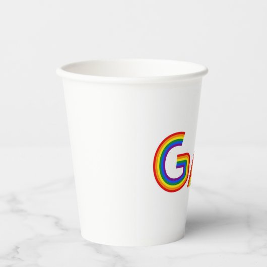 ゲイ 紙コップ (正面)