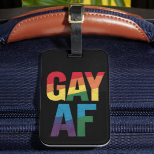 ゲイ AF LGBTプライド ゲイギフト プライドマンス ラゲッジタグ
