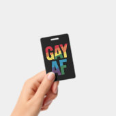 ゲイ AF LGBT プライド ゲイ ギフト Pride Month バッジ (手持ち)