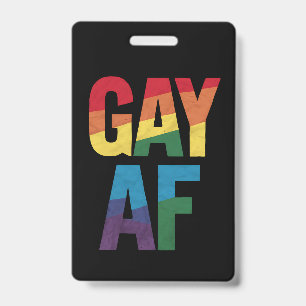 ゲイ AF LGBT プライド ゲイ ギフト Pride Month バッジ