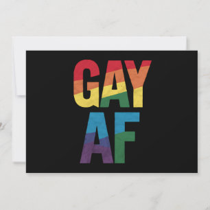 ゲイ AF LGBT プライド ゲイ ギフト Pride Month 招待状