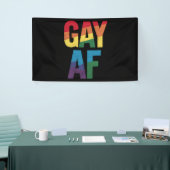 ゲイ AF LGBT プライド ゲイ ギフト Pride Month 横断幕 (トレードショー)
