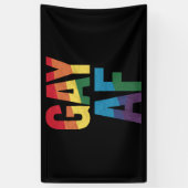 ゲイ AF LGBT プライド ゲイ ギフト Pride Month 横断幕 (縦)