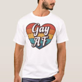 ゲイ AF Pride LGBTQ+ Tシャツ (正面)
