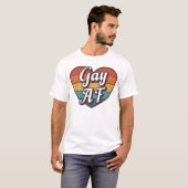 ゲイ AF Pride LGBTQ+ Tシャツ (正面フル)
