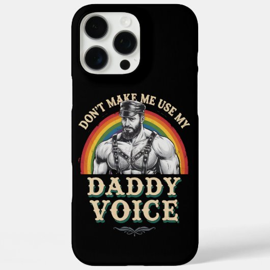 ゲイ LGBTQ ダディボイスを使わせないで Case-Mate iPhoneケース (裏面)