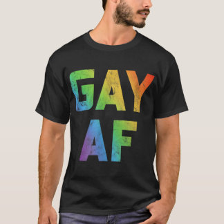 ゲイAF女性男性ギフトLGBTプライド平等レズビアン Tシャツ