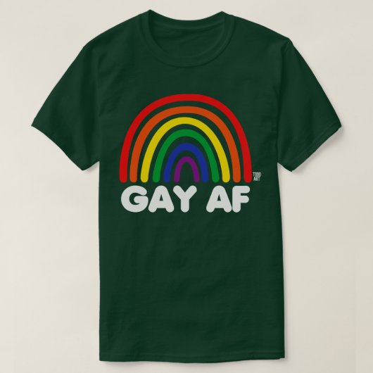 ゲイAF 1 Tシャツ (デザイン正面)