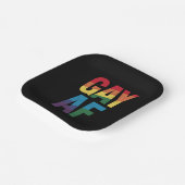 ゲイAF LGBTプライドゲイギフトプライド月 ペーパープレート (傾斜あり)