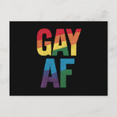 ゲイAF LGBTプライドゲイギフトプライド月 ポストカード (正面)