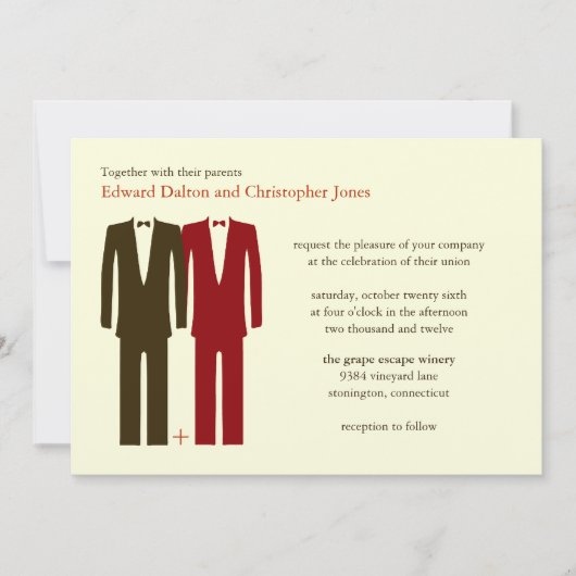 ゲイDo the Math Light Autumn招待状 招待状 (正面)