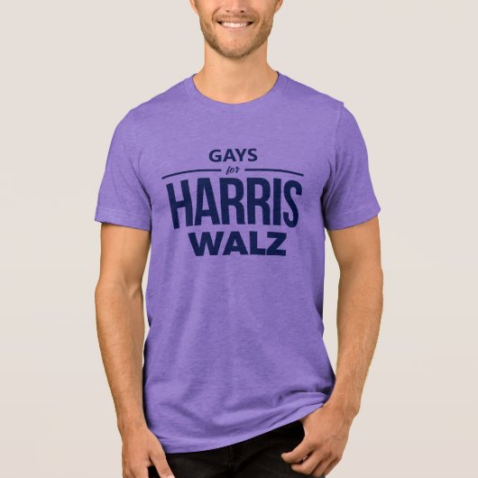 ゲイfor Harris Walz トライブレンドTシャツ (正面)