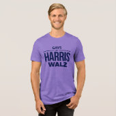 ゲイfor Harris Walz トライブレンドTシャツ (正面全面)
