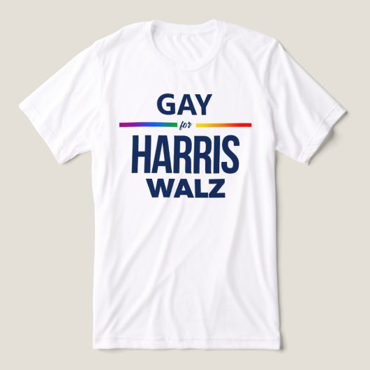 ゲイfor Harris Walz トライブレンドＴシャツ (デザイン正面)
