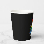 ゲイLGBTプライドレインボークリスマスツリーメリークリスマス 紙コップ (右)