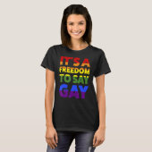 ゲイLgbtqを言う自由 Tシャツ (正面フル)