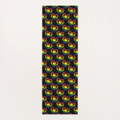 ゲイLGBTQプライドラブイズラブレインボー ヨガマット (裏面)