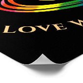 ゲイLGBTQプライド月愛が欲しい ポスター (角)