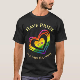 ゲイLGBTQプライド月愛が欲しい Tシャツ