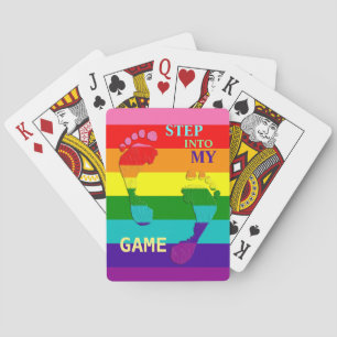 ゲイLGBTQレインボーフラッグプライドカラー足 トランプ