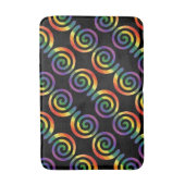 ゲイLGBTQレインボープライドパタモダンーン バスマット (正面縦)