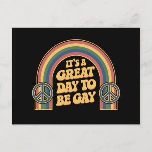 ゲイLGBTQ素晴らしプライドの月同性愛者になる日だ ポストカード