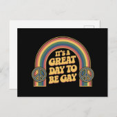 ゲイLGBTQ素晴らしプライドの月同性愛者になる日だ ポストカード (正面/裏面)