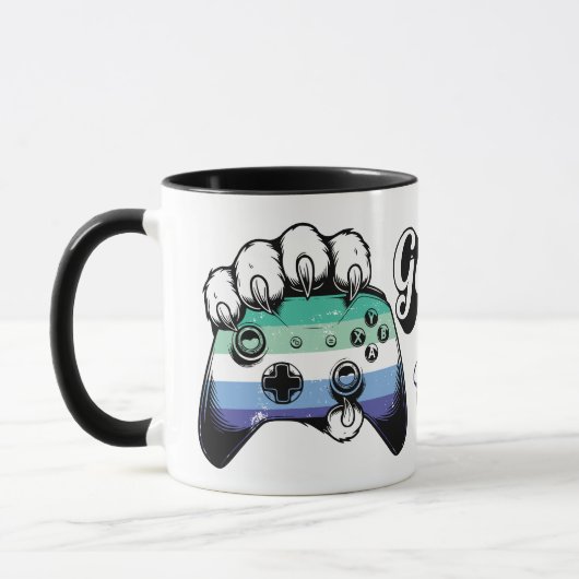 ゲイMLMプライド ゲームオンチーター パウコントローラー マグカップ26 マグカップ (左)