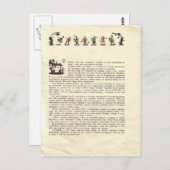 ゲオルギー・ナルブト - 「みにくいあひるの子」への挿絵 ポストカード (正面/裏面)