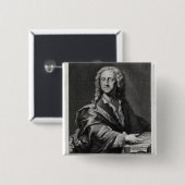 ゲオルク・フィリップ・テレマンのポートレート 缶バッジ (正面&裏面)