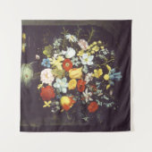 ゲオルク・フレーゲルの「ニッチの中の大輪の花」 タペストリー (正面(横))