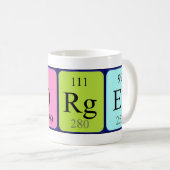 ゲオルゲスの周期表の名前のマグ コーヒーマグカップ (正面右)