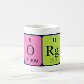 ゲオルゲスの周期表の名前のマグ コーヒーマグカップ (中央)
